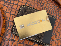 "DISCRETION TI GOLD" Cutting Card™