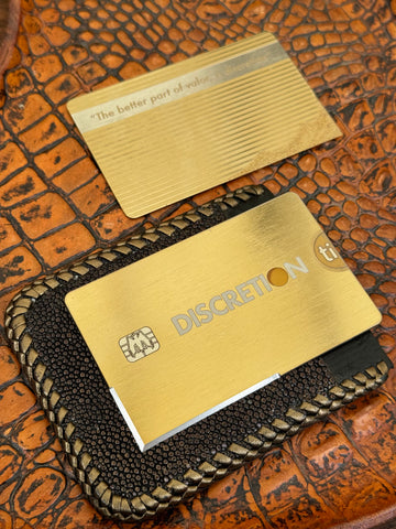 "DISCRETION TI GOLD" Cutting Card™